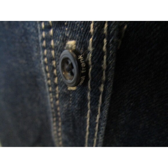 Paul Frank Denim Dress Vintage Blue Button Front Shirt Dress Side Slits Size M - Picture 4 of 9